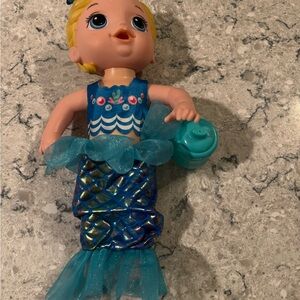 Baby Alive Shimmer & Splash Doll with Blue Outfit
